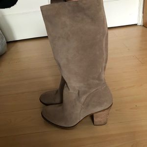 Lucky Brand Taupe Slouchy Boots